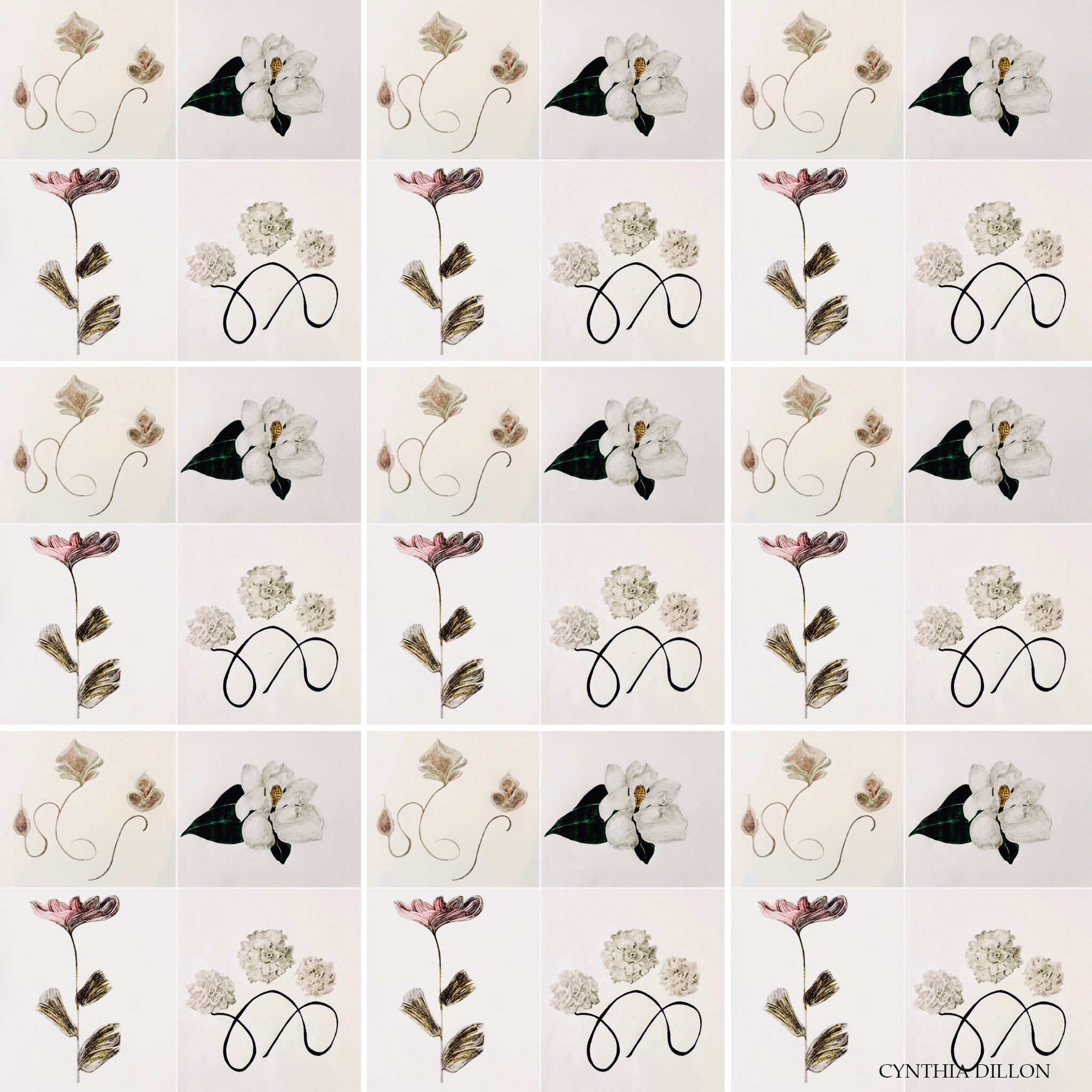 Kimono ~ Imginary Flowers...in the Wild ... Kimono in 100% Silk