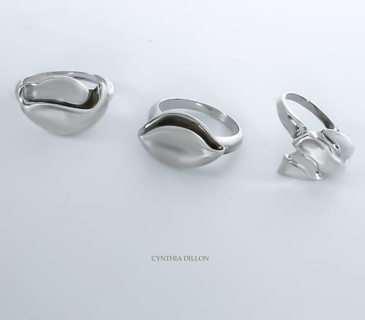 Rings ~ Sculpted "Shell 1" in Sterling Silver