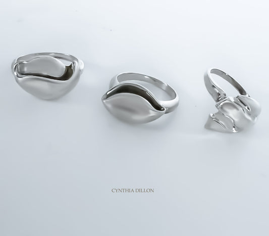 Rings ~ Sculpted "Shell 2" in Sterling Silver