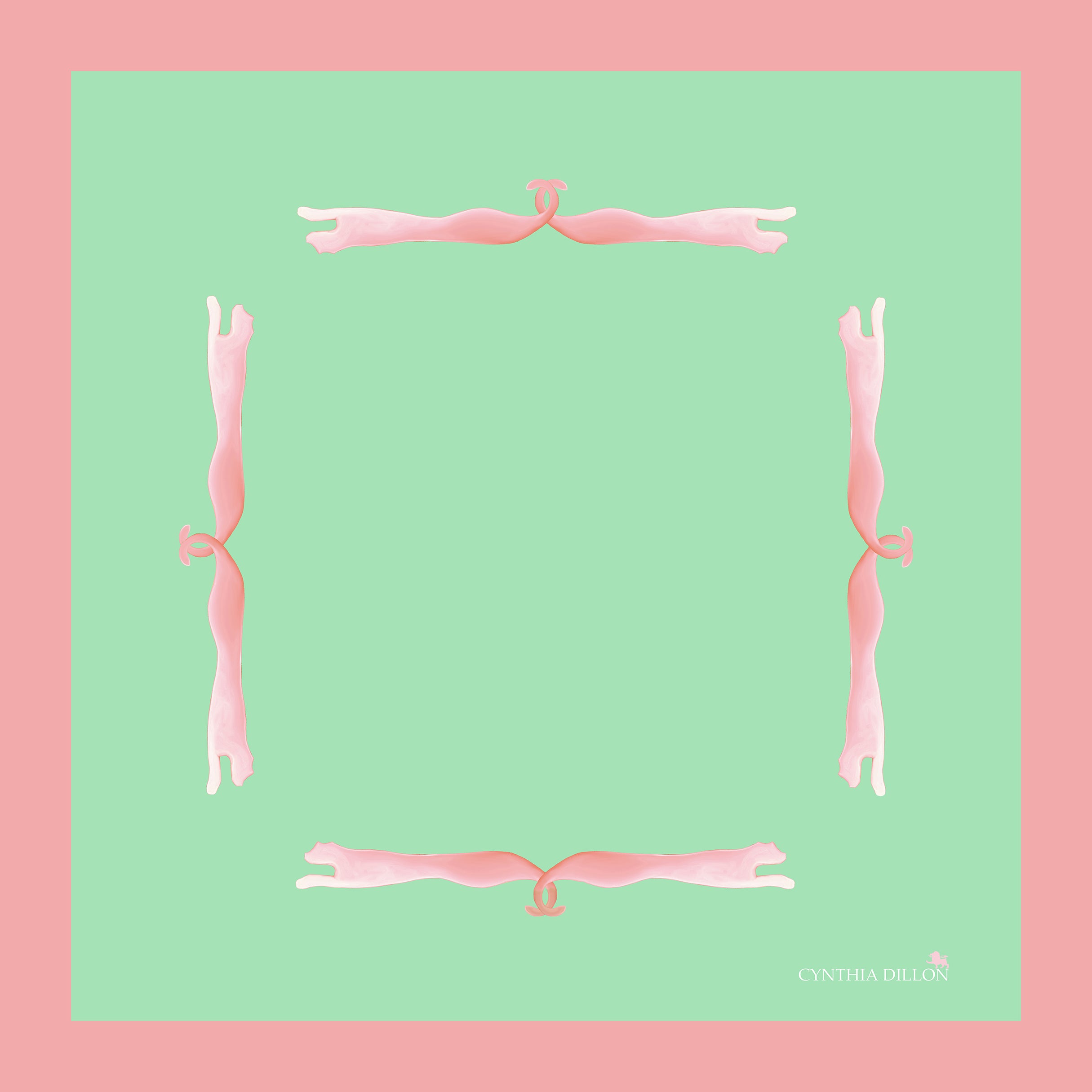 Shawl - "Pink Panther" in Silk - DiolunDesigns