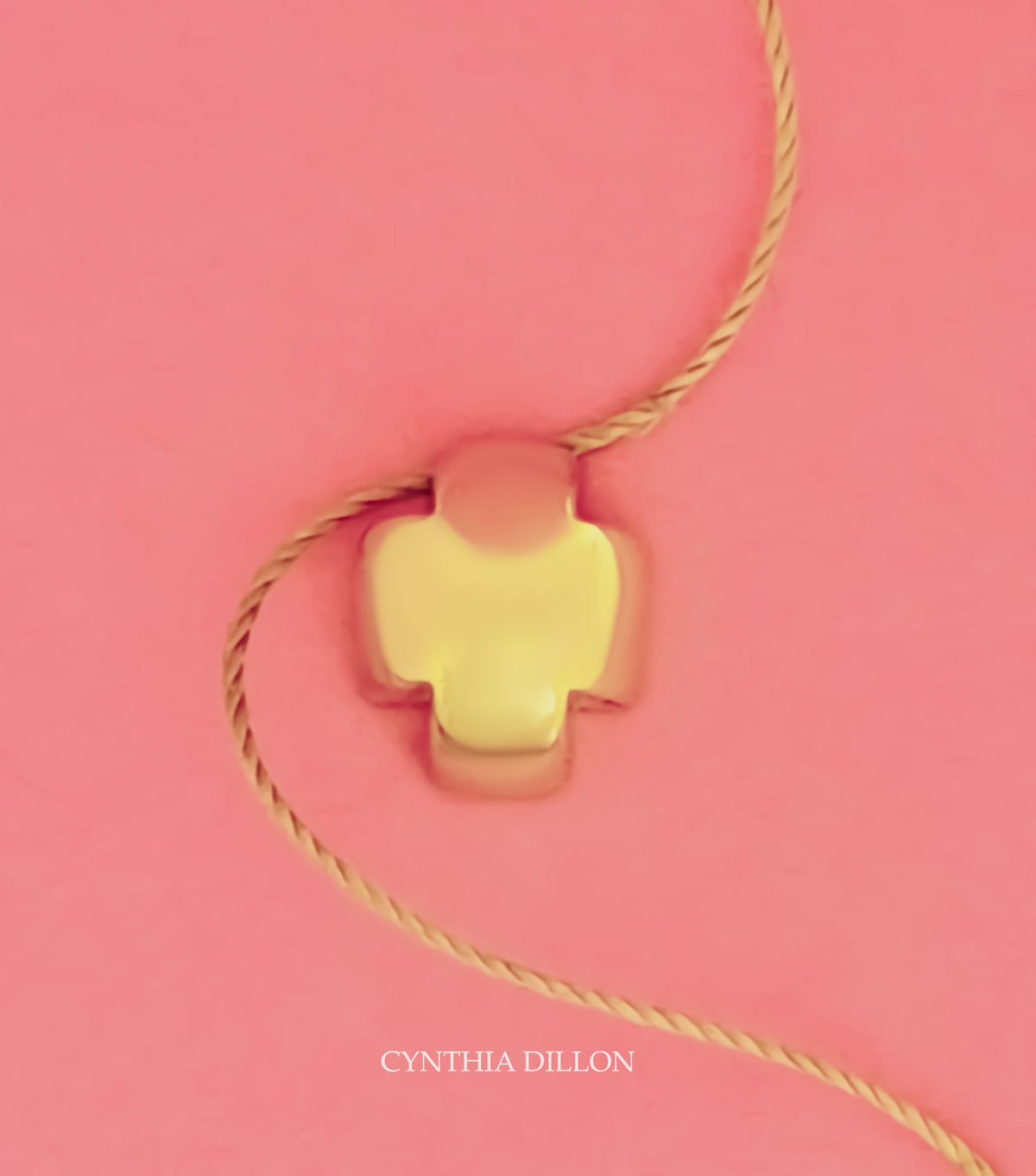 Pendant - Sculpted "Round Cross" (Sm.) in S/S w. 16" Chain