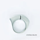 Rings ~ Sculpted "Sliced, Freeform" in Sterling Silver