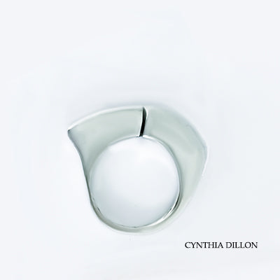 Rings ~ Sculpted "Sliced, Freeform" in Sterling Silver