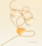 Pendant - Sculpted "Bent Heart" in S/S w. 16" Chain.