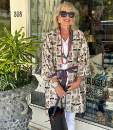 Kimono - Cats...in the Wild.  Kimono in 100% Silk