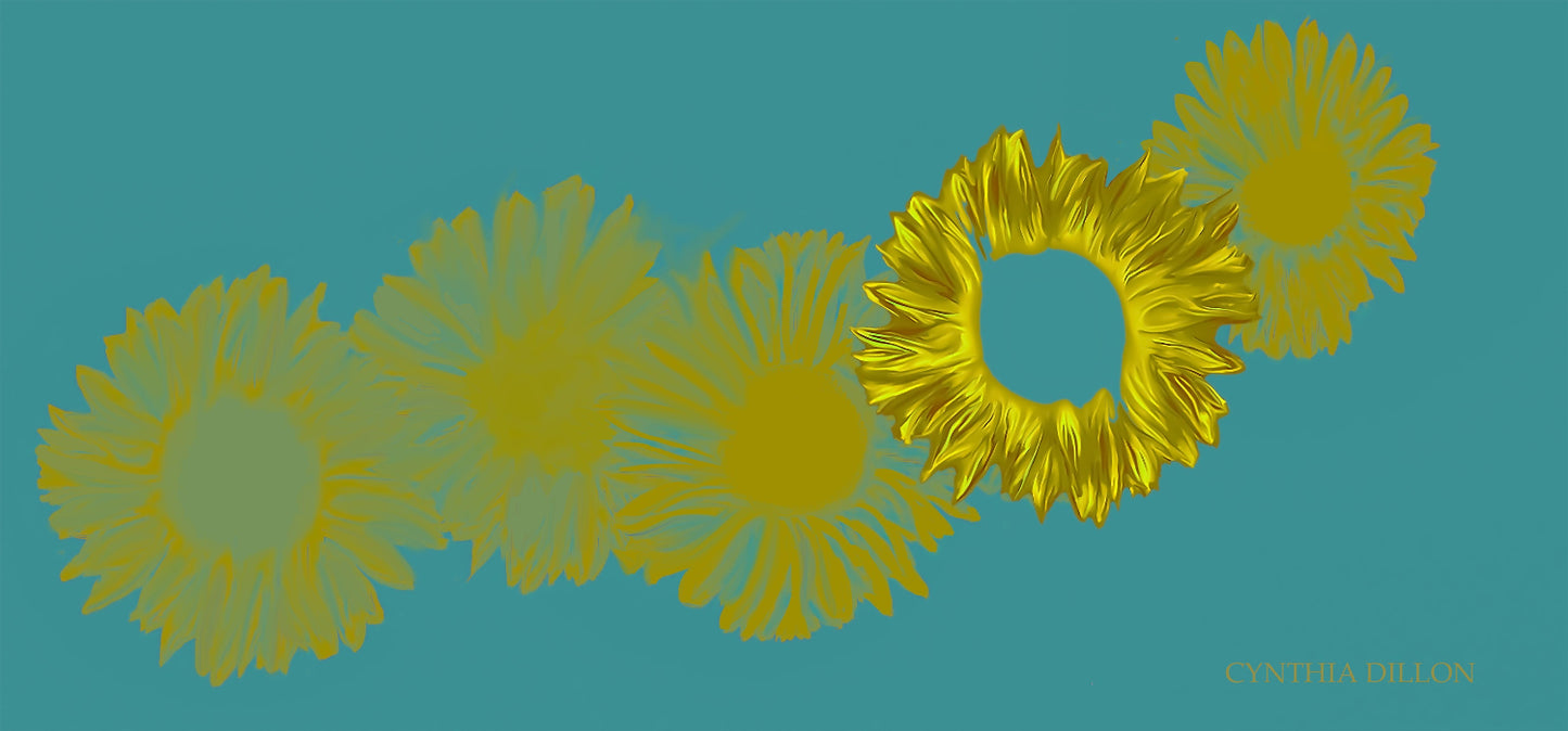 Kimono ~ Mesmerizing Sunflowers... Kimono in 100% Silk