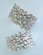 Bracelet - Sculpted "Lava" in Sterling Silver.