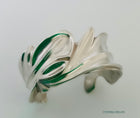 Bracelet - Sculpted "Leaves" in Sterling Silver.