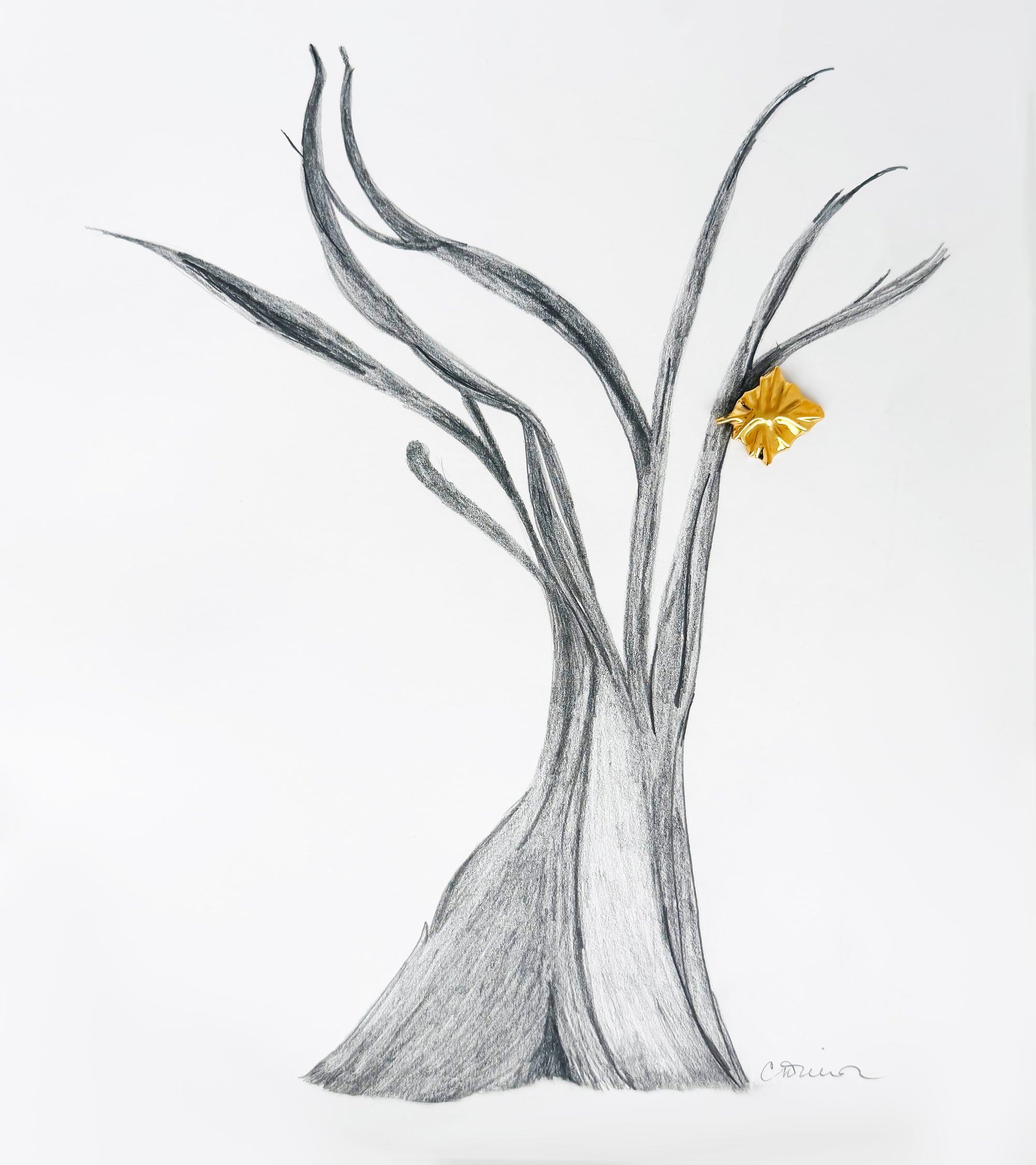 Pendant and Print ~ The Only Leaf Left on the Tree