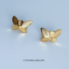 Earrings ~ Sculpted "Butterfly" Studs in Sterling Silver