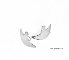 Earrings ~ Sculpted  "Eagles" in Sterling Silver