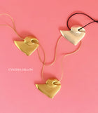 Pendant - Sculpted "Granada's Heart" in S/S  w. 16" Chain.