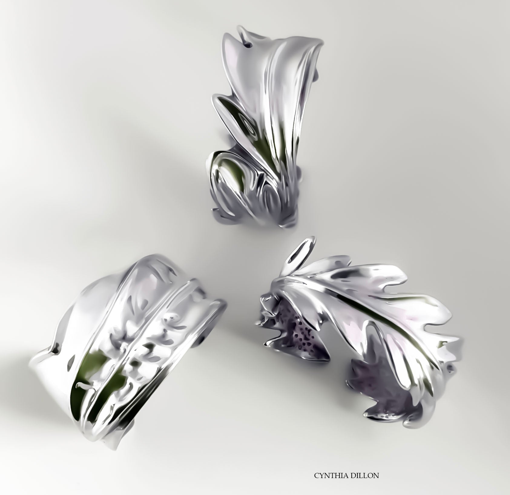 Bracelet - "Another Leaf" in Sterling Silver