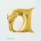 Buckles ~ Sculpted "Horse (D inverted) in Sterling Silver/Vermeil
