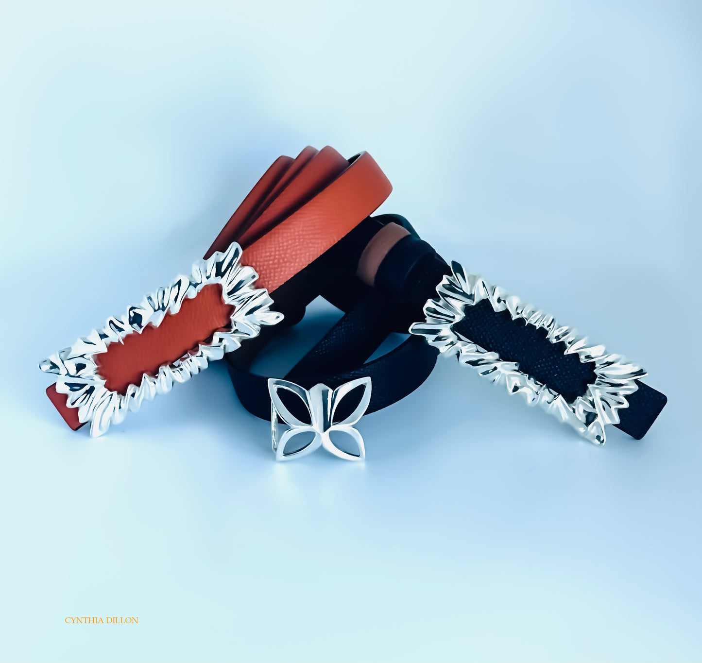 Buckles ~ Sculpted "Butterfly" in Sterling Silver