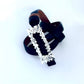 Buckles ~ Sculpted "Lava" Belt Buckle with Reversible Leather  Belt