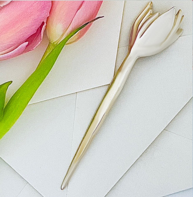 Objects ~ Sculpted "Tulip" Letter Opener in Sterling Silver