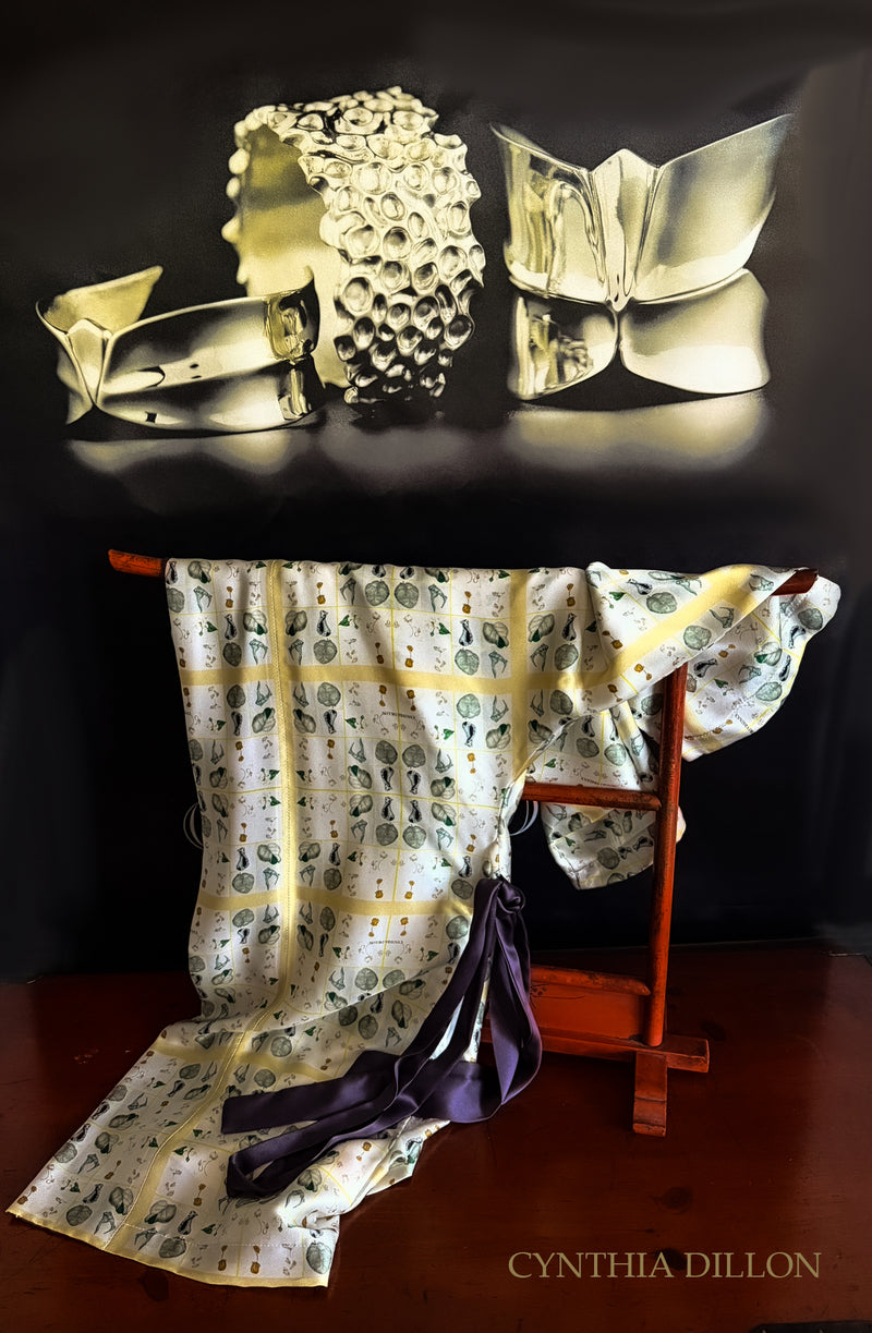 Kimono ~ Silk kimono "Shells"