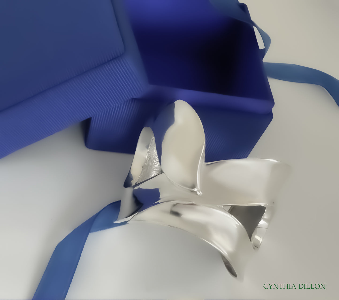 Bracelet - Sculpted "Swan" in Sterling Silver.