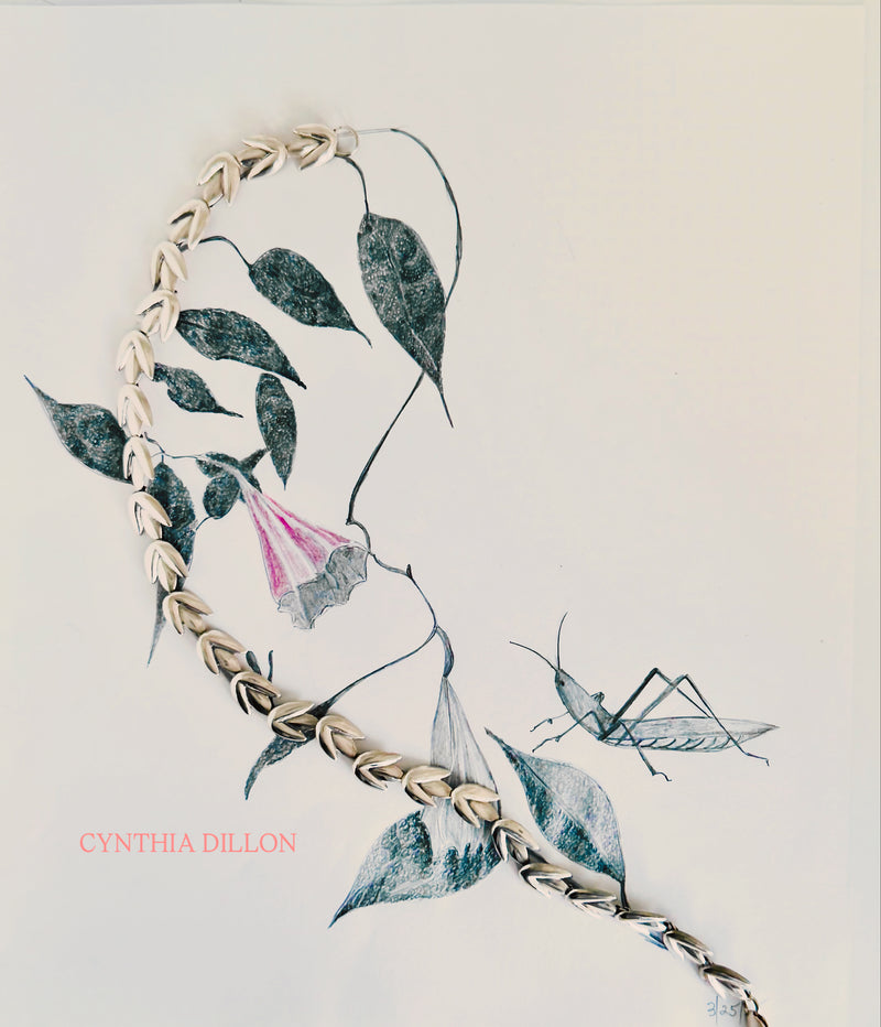 Necklace ~ Sculpted "Tulips" in Sterling Silver