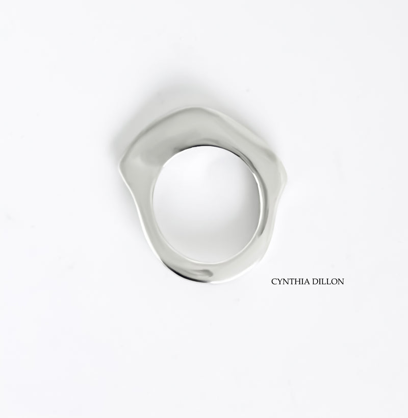 Rings ~ Sculpted  "Wave" Ring in Sterling Silver