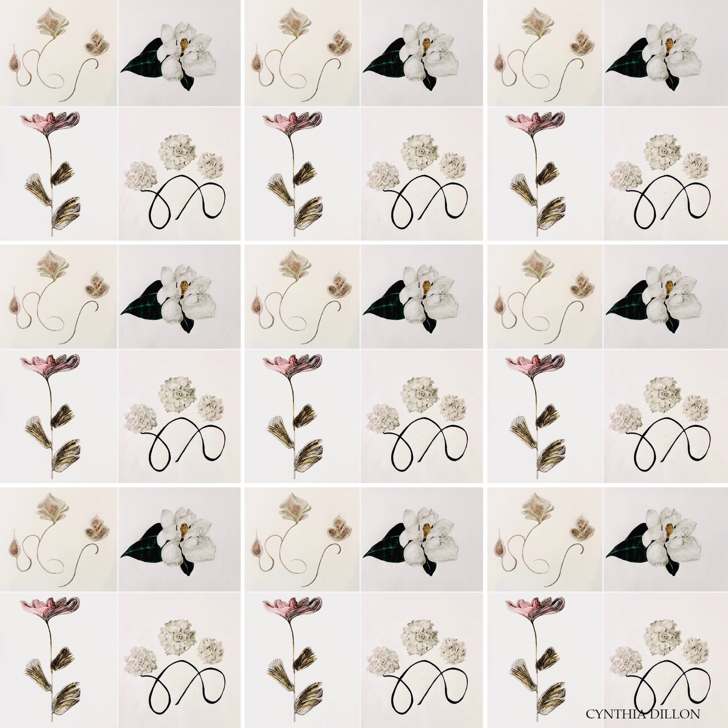 Kimono ~ Imginary Flowers...in the Wild ... Kimono in 100% Silk