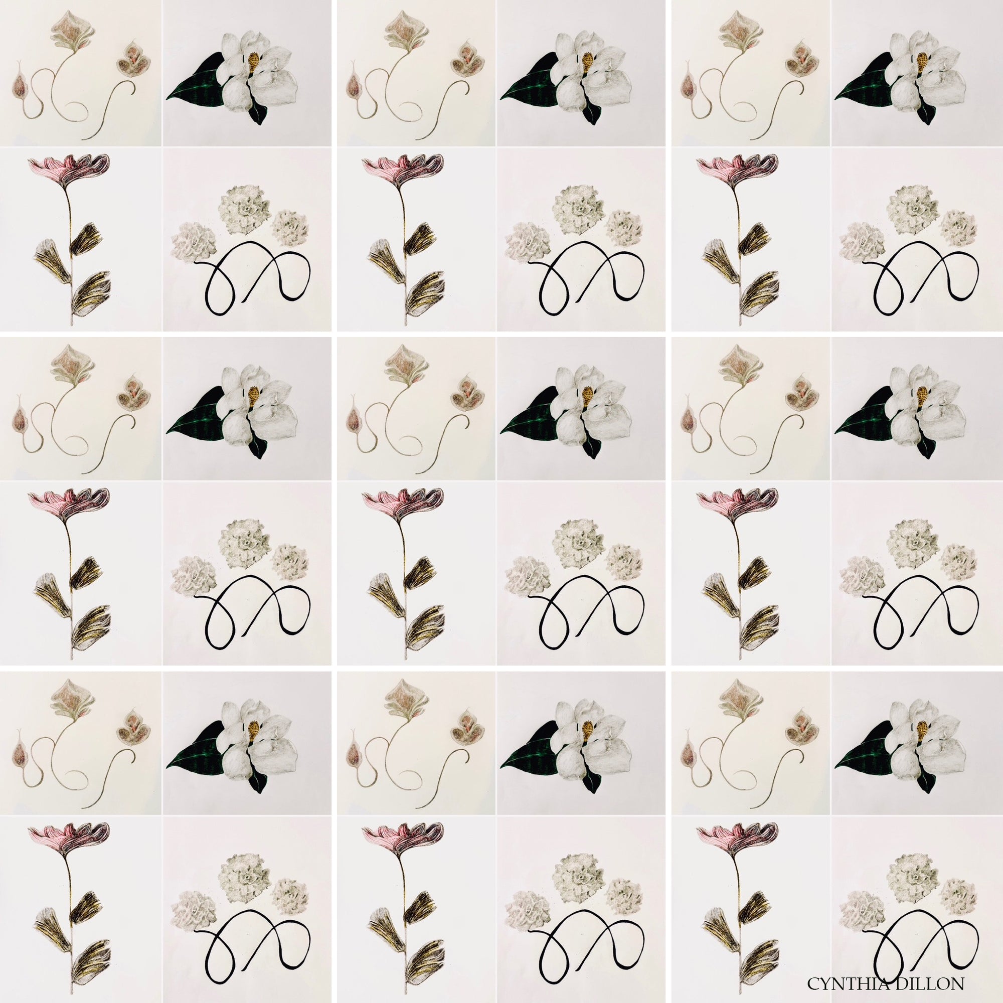 Kimono ~ Imginary Flowers...in the Wild ... Kimono in 100% Silk