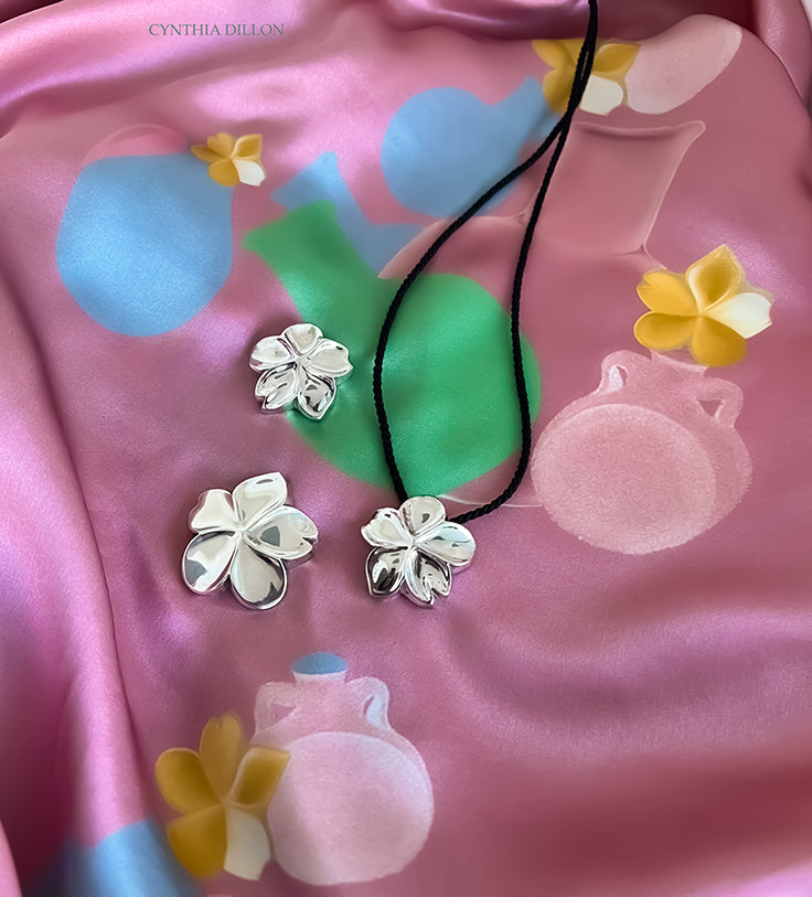 Shawl - Silk - Pots on Pink