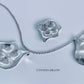 Pendant -  Sculpted "Adriana's Flower" with 16" Chain in Sterling Silver (LGE)