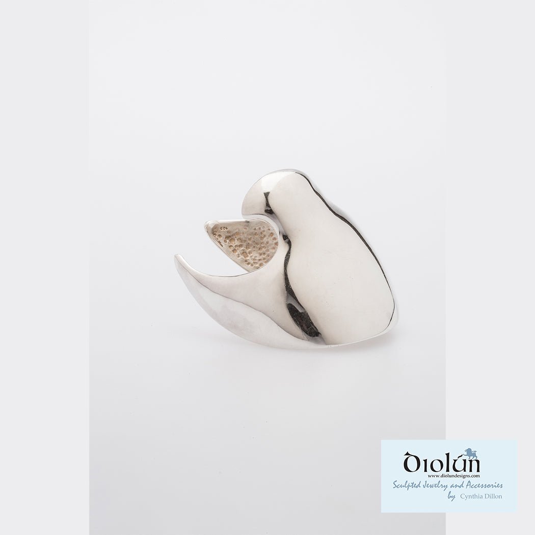 Bracelet - Sculpted "Eagle" (LGE) in Sterling Silver. - DiolunDesigns