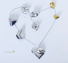 Pendant - Sculpted "Granada's Heart" in S/S  w. 16" Chain.