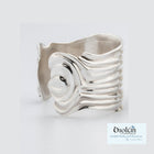 Bracelet - Sculpted "Shell" in Sterling Silver. - DiolunDesigns