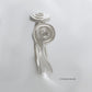 Bracelet - Sculpted "Swirls" in Sterling Silver (Plain)