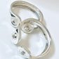 Bracelet - Sculpted "Swirls" in Sterling Silver w. Diamond Accents