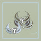 Shawl - "3 Tiger Ring"  in Silk - DiolunDesigns