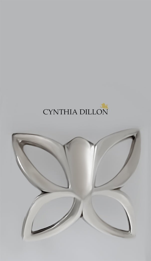 Pendant - Sculpted  "Buttlerfly" (Open) in S/S w. Cord.