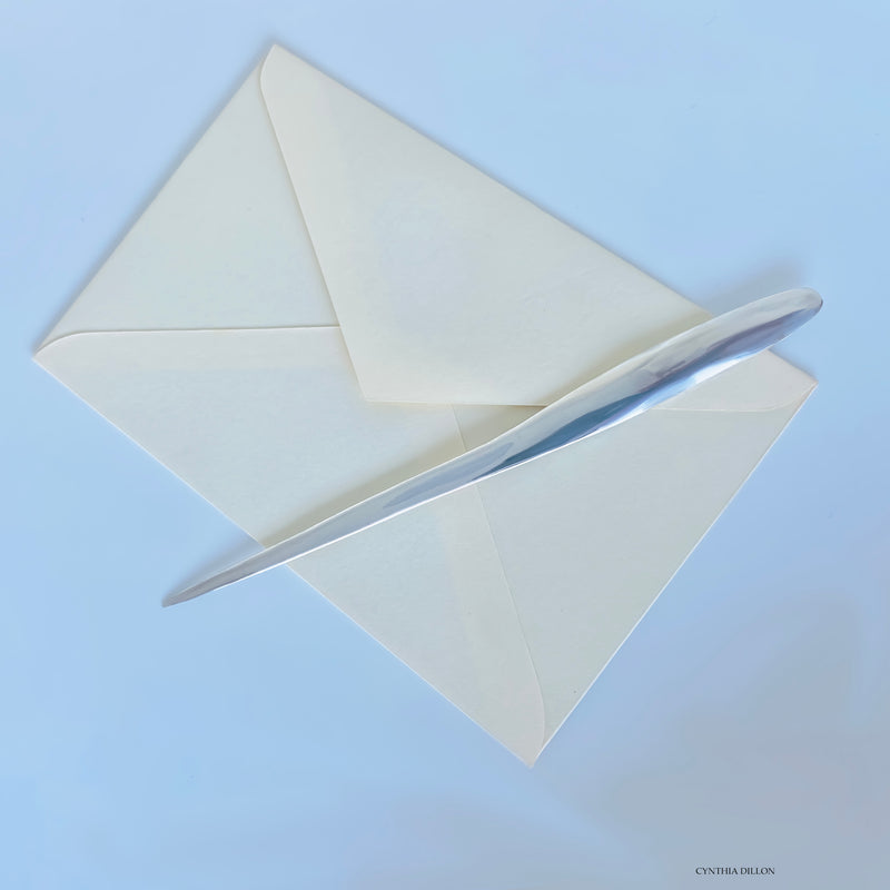 Objects ~ Sculpted  "Drywood" Letter Opener in Sterling Silver