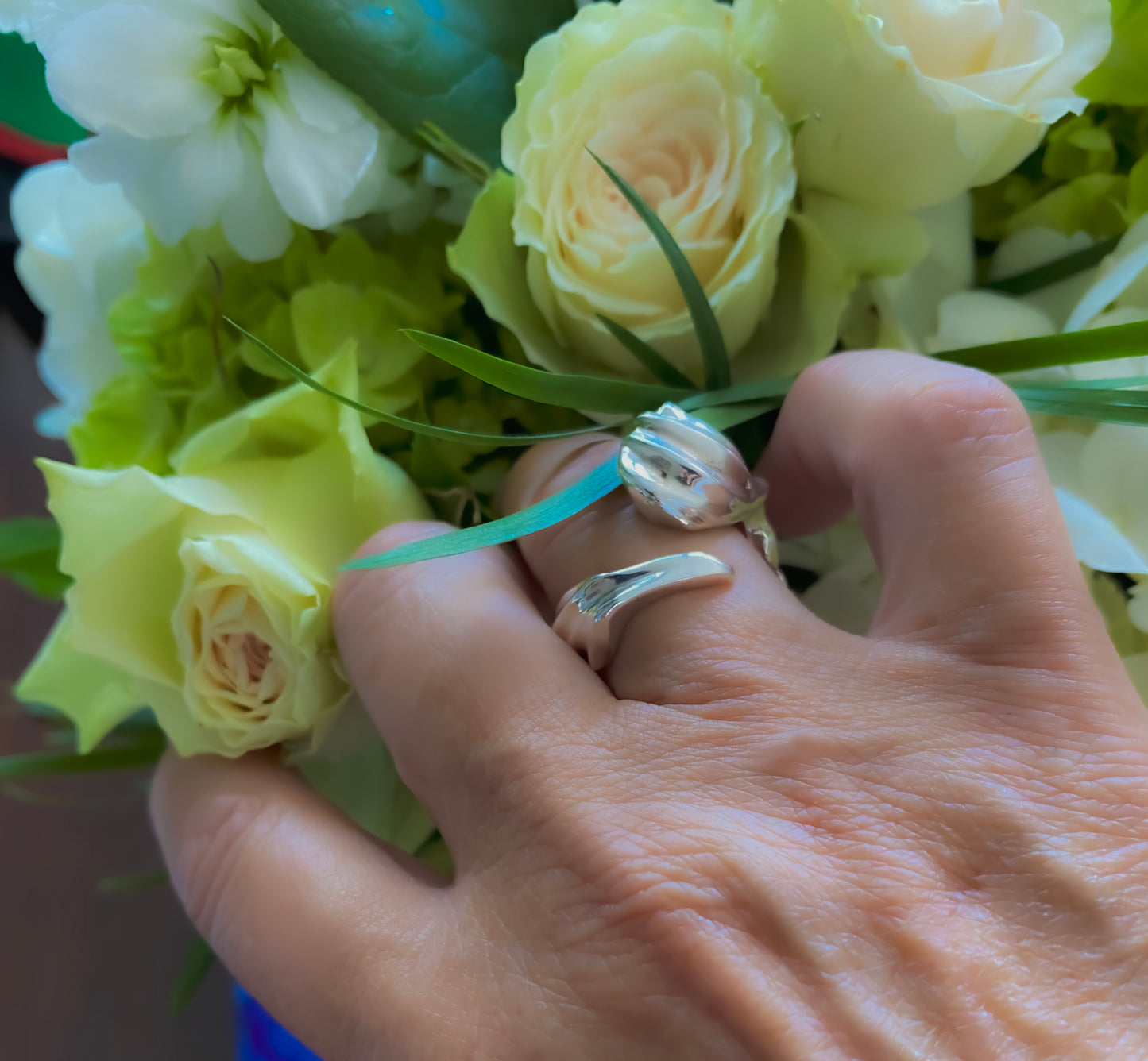 Rings ~ Sculpted "Rosebud" in Sterling Silver