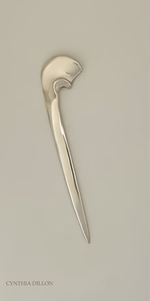 Object ~ Sculpted "Shell" Letter Opener in Sterling Silver