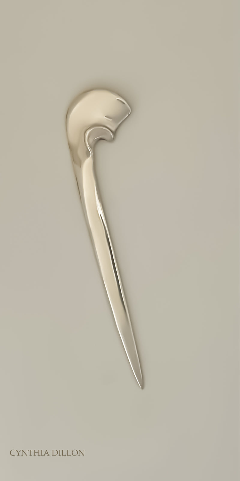 Object ~ Sculpted "Shell" Letter Opener in Sterling Silver