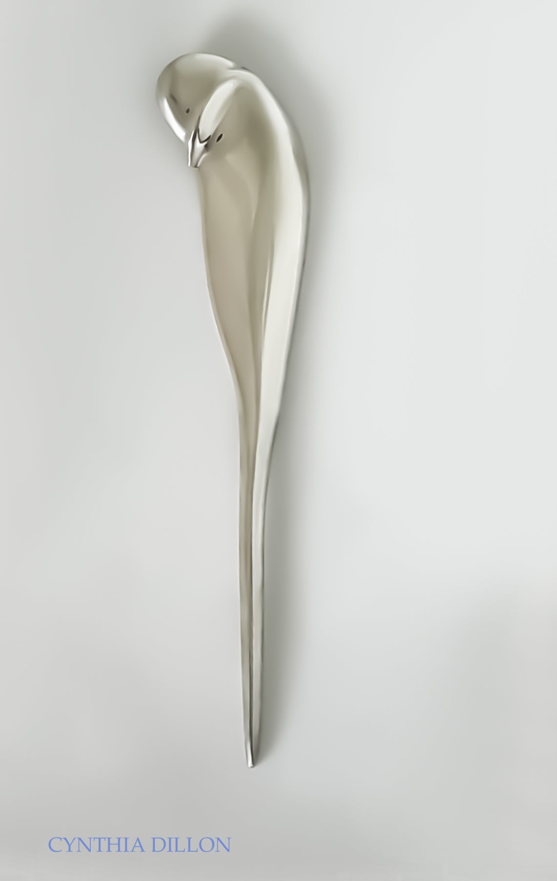 Objects ~ Sculpted  "Sleeping Bird" in Sterling Silver