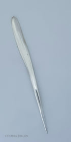 Objects ~ Sculpted  "Drywood" Letter Opener in Sterling Silver