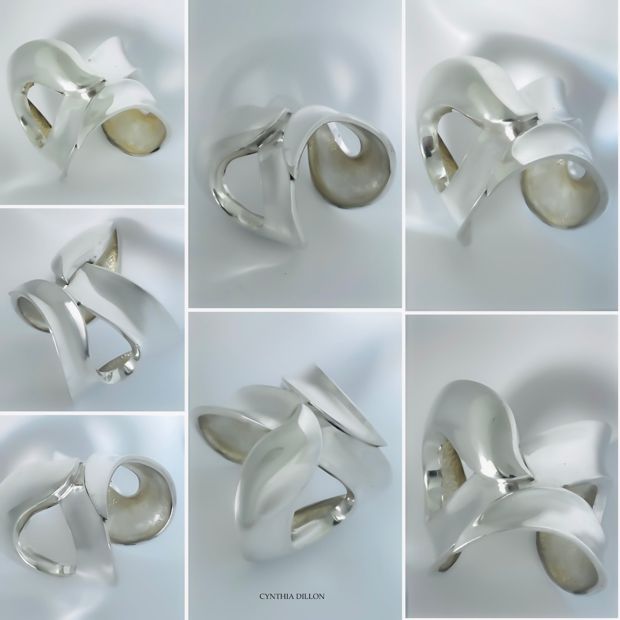 Bracelet - Sculpted "Swan"  in Sterling Silver.