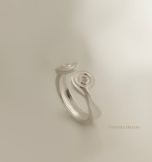 Bracelet - Sculpted "Swirls" in Sterling Silver (Plain)